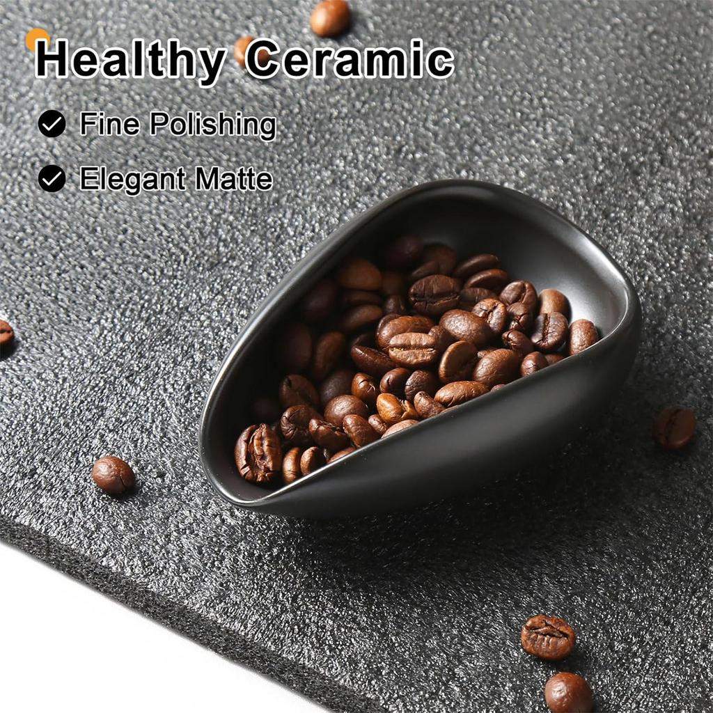 Ceramic Coffee Bean Measuring Cup Sprayed Bottle Set Coffee Dosing Tray Coffee Brewing Equipment Suitable for Coffee