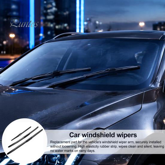 UV Resistant Wiper Blades 3 Pcs 26" 16" 11" Windshield Replacement for Kia Sportage Easy Installation 2016 2017 2018 2019 2020, All Weather Front Rear