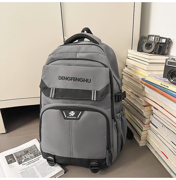 Schoolbag Korean ins new high-value retro fresh trendy cool niche design backpack couple lightweight travel backpack