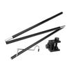 Support de lumière pliable Support de lampe triple Poteau de lumière pliable et durable BBQ