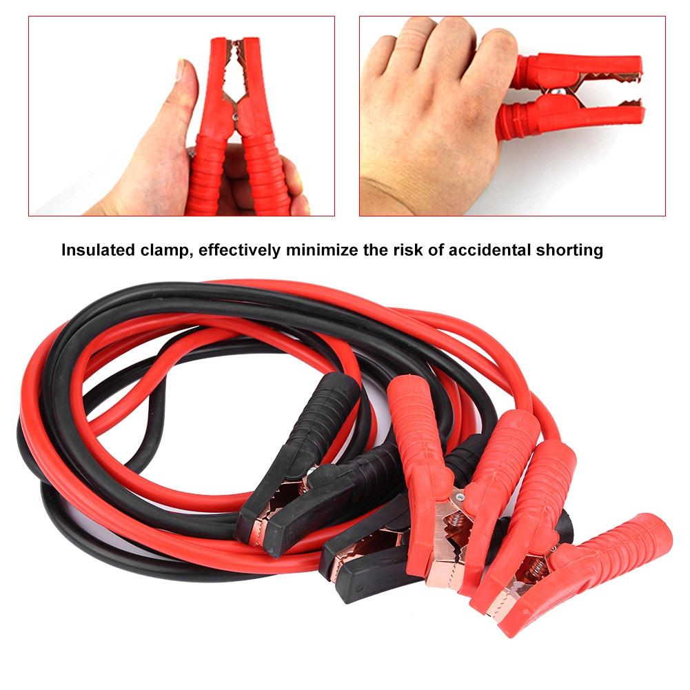 1 Pair of 12V Car Power Booster Cable Emergency Battery Jumping Cables Battery Line 4m 2000A