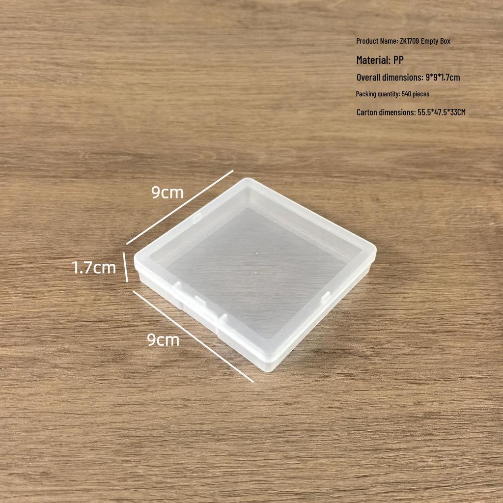 Transparent Ultra-Thin 1.7cm Rectangular Jewelry Box with Lid