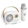 Kids Karaoke Machine with Microphone, Portable Bluetooth Speaker Wireless Subwoofer for Children Birthday Christmas Gift