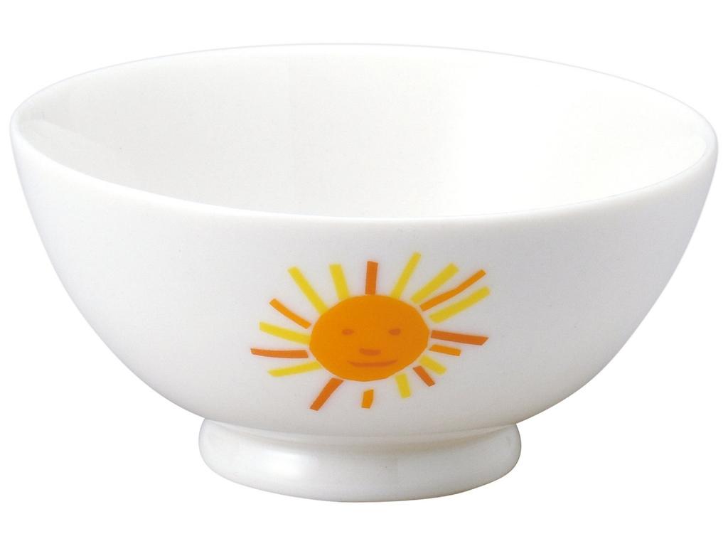 Ippinsha Rice 11cm Made In Microwave and Dishwasher Very Hungry Caterpillar 807122 Children's Bowl, Diameter, Japan, Safe, White, Design,