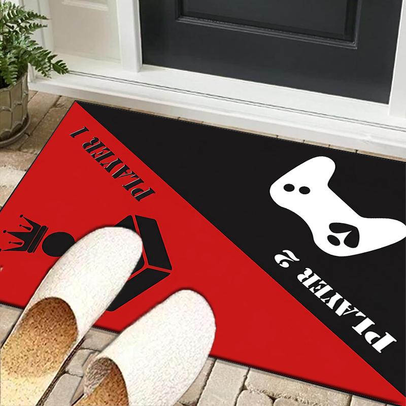 Player Control Duel Office Rug Chair Mat, Entryway Carpet, Suitable for Front Door, Bedroom, Living Room, Desk, Holiday Gift