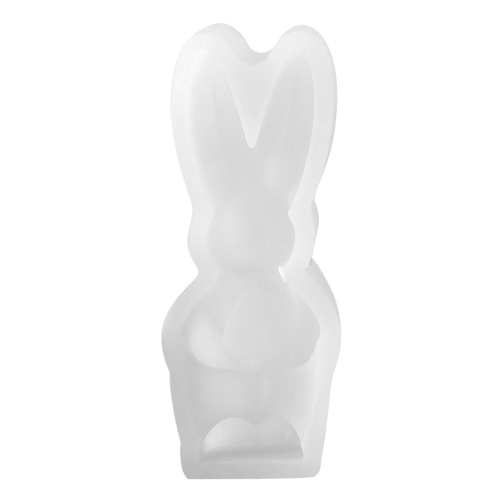 Easter Bunny Scented Candle Plaster Ornament Mold Diy