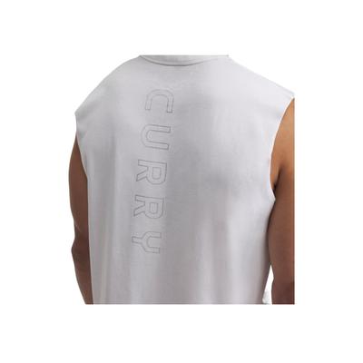 Curry Comfortable Stylish Simple Solid Color Versatile Tank Top Men Tops White 1390352-100