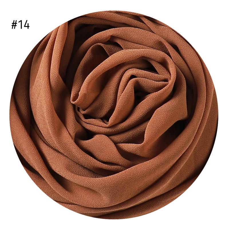 175X70Cm  High Quality Malaysian Pearl Chiffon Hijab Bundles Solid Color Scarves Head Scarf For Muslim Woman 73 Colors