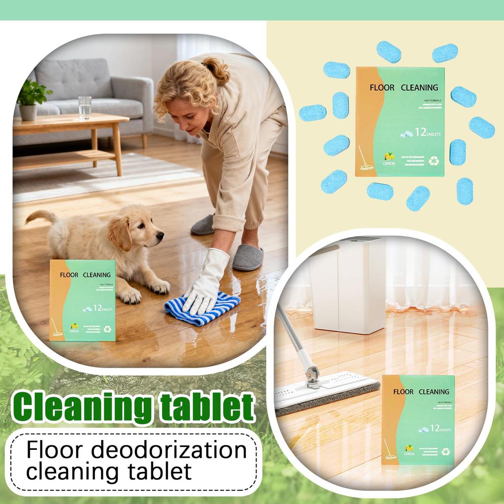 Floor Cleaning Tablets Leave No After Cleaning. Deodorize And Refresh The Floor, Reducing Unpleasant Odors.