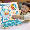 Children's Wooden Calendar Clock: Educational Toy for Learning Weather, Seasons, Days & Time