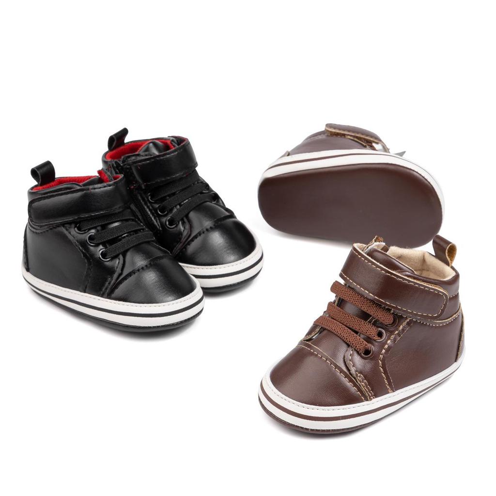 PU-Softsohlen High-Top-Sneaker für Babys (0-12 Monate)