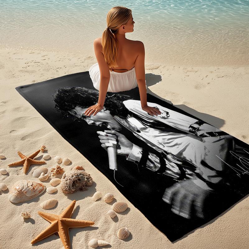 Michael Jackson Stylish Digital Printing Beach Towel Quickdrying Absorbent Blanket For Beach Pool Gym Travel