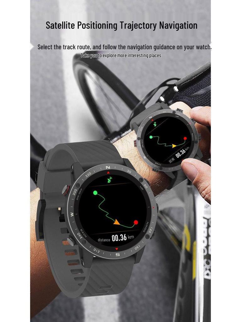 Songlu Waterproof GPS Smartwatch with Compass for Diving, Swimming, Running, Cycling, Fishing & Mountaineering