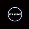 2PCS LED Car Door Welcome Lights Shadow Projector Courtesy Ghost Logo Lamp Emblem for Honda Civic Hybrid 2009-2011 Auto Styling SM5