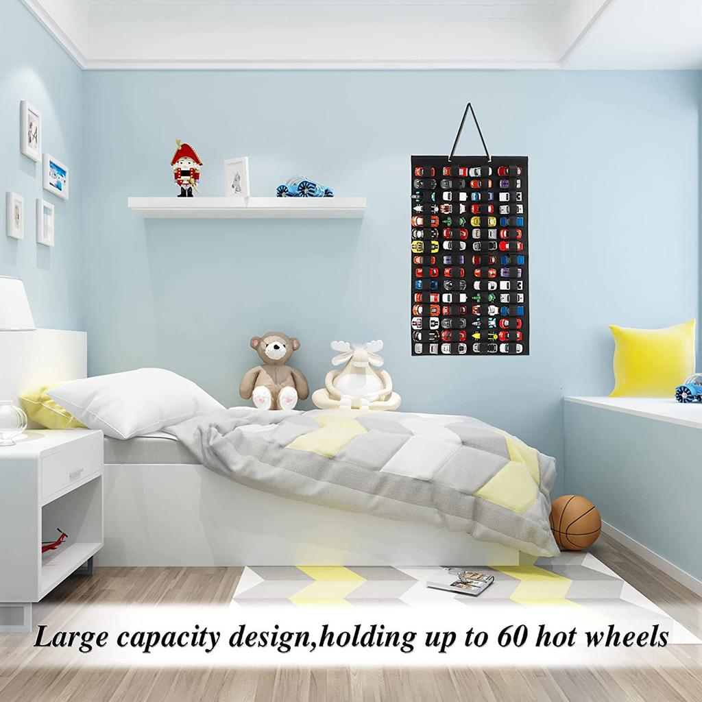 Hanging Organizer For Hot Wheels Wall Mount Model Car Toys Display Case Storage Box Bags Hold Up Toy Cars Kids Gift