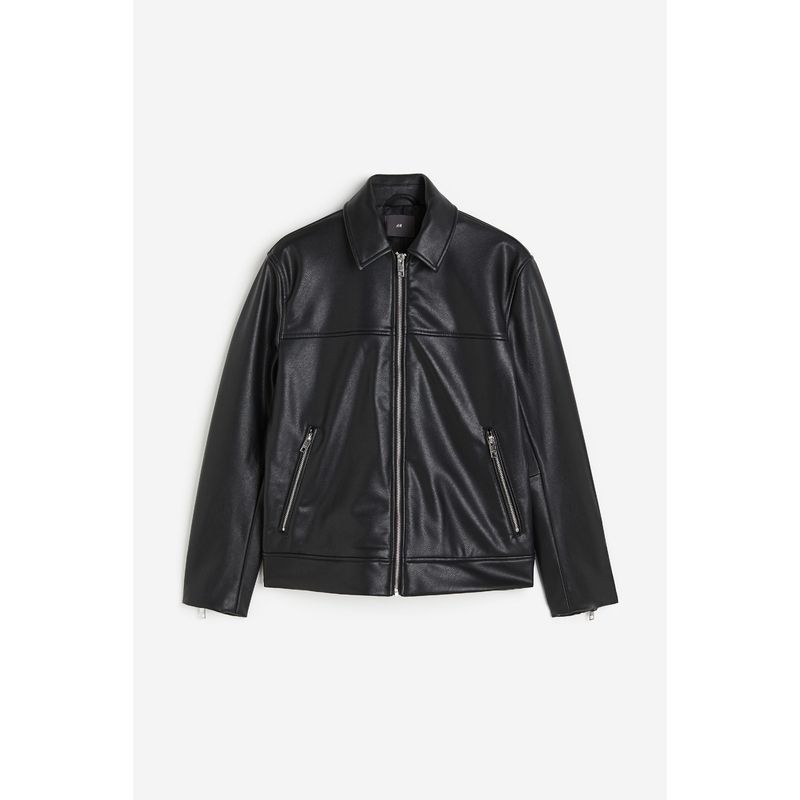 

HM Мужская одежда Куртка Летняя Мужская мода Мотоциклетная Красивое Пальто Длинные рукава Верхняя одежда 1200540 Black 180/116A