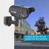 Solar Powered Fake Camera Outdoor CCTV Surveillance Security Camera LED Record(silver)