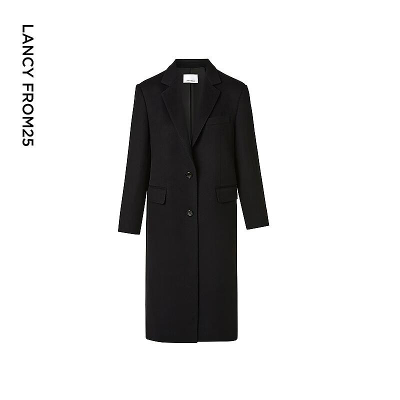 Langzi Women's Wool Blend Retro Blazer Coat