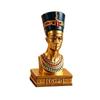 Pharaoh Bust Statue Engraved Base Nile Valley Ornament Blue Headdress