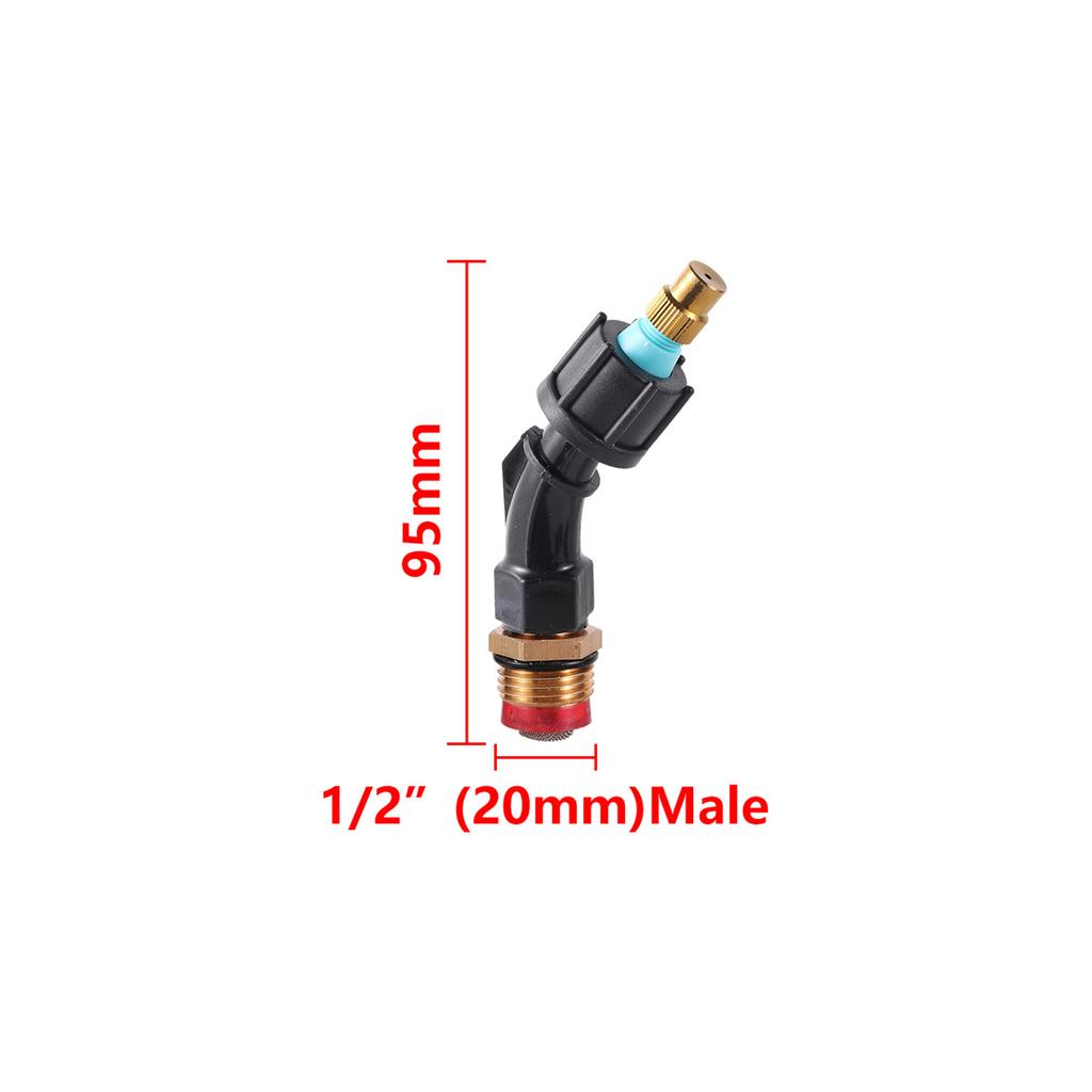 Electric Sprayer Atomizing Nozzle and Filter Joint 1/4" Female Thread Orchard Farmland Wind-Proof Pesticide Sprayer Heads 5Pcs