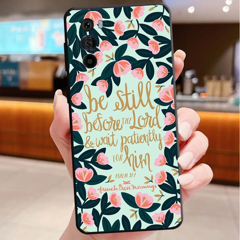 Bible verse Christ Jesus Funda Phone Case For Motorola Edge 50 40 Pro 60 50 40 30 Ultra Neo Fusion Moto G Play G Stylus G Power