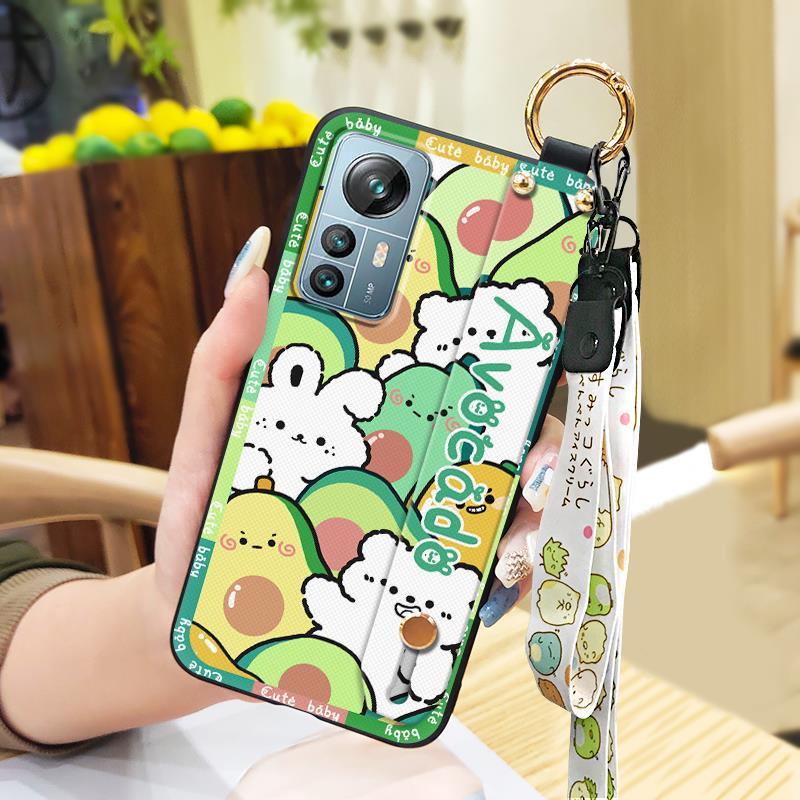 Wrist Strap Kickstand Phone Case For Blackview A85 Cartoon Soft case Dirt-resistant Durable Wristband Cute Anti-knock