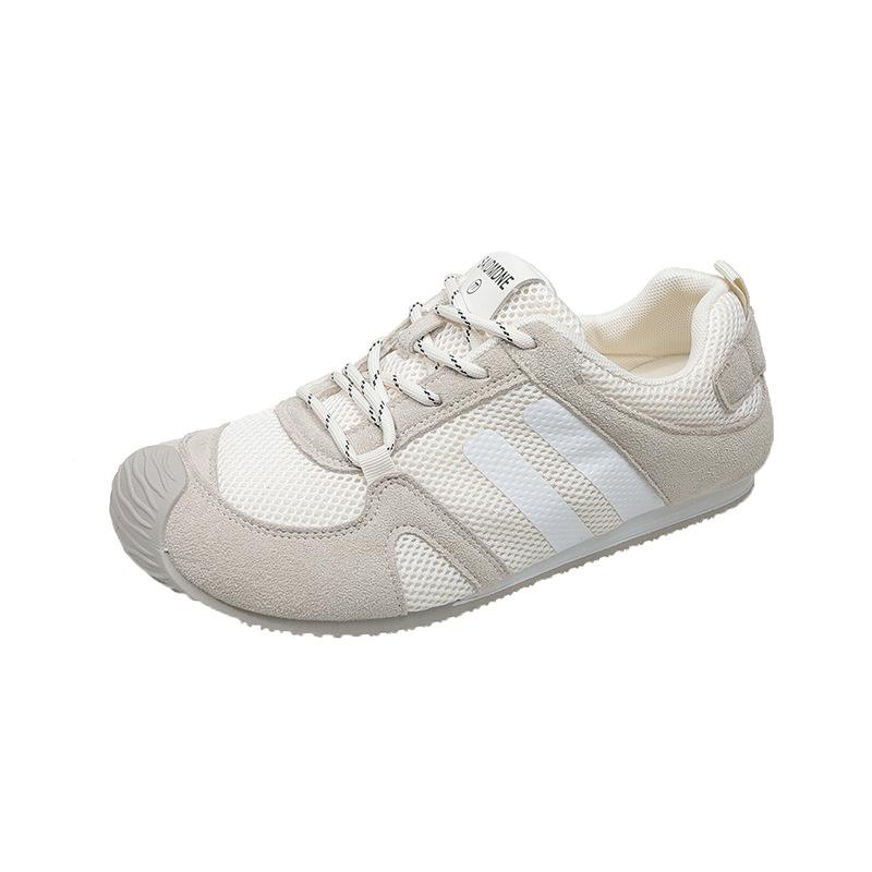 Retro color matching flat-bottomed German training shoes for women's 2025 new breathable mesh comfortable and light sports and leisure Forrest Gump sh