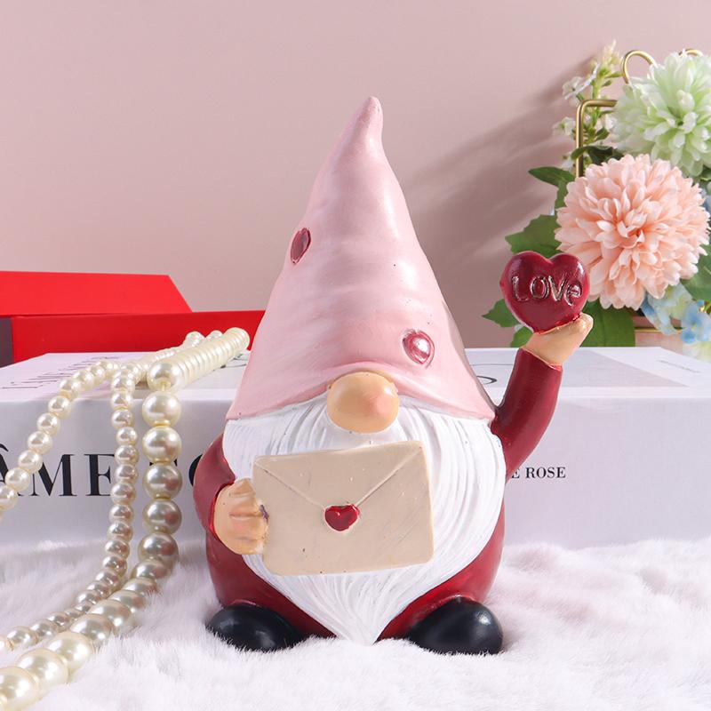 Valentinstag Harz Feenskulptur Liebespaar Gartenzwerg Figur für Schlafzimmer, Wohnzimmer und Eingangsbereich Dekoration