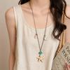 Starfish Shells Beaded Wax Rope Necklace Affordable Bohemian Clavicle Chain for Women Bulk Party Favor Gifts