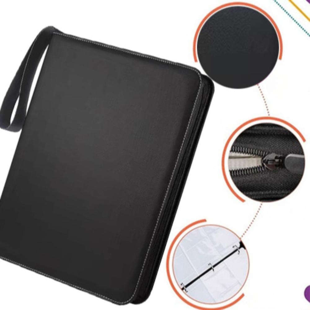 Zipper style card book, 4/9 compartments, game card book, game collection book package