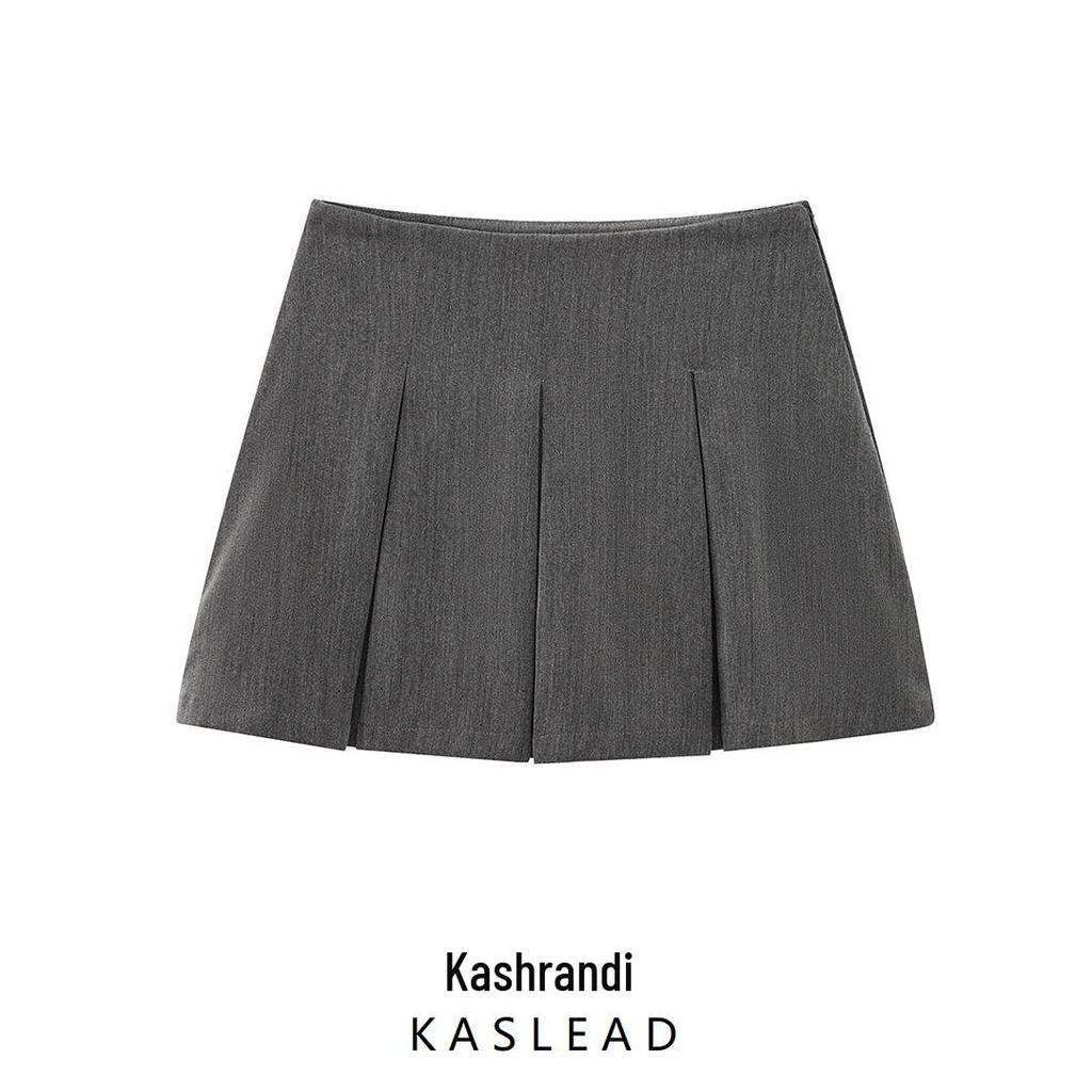 2025 Spring European & American Style Women's Casual Pleated Short Skirt