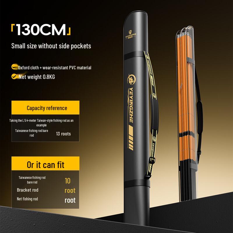 Portable Hard Shell Fishing Rod & Tackle Bag
