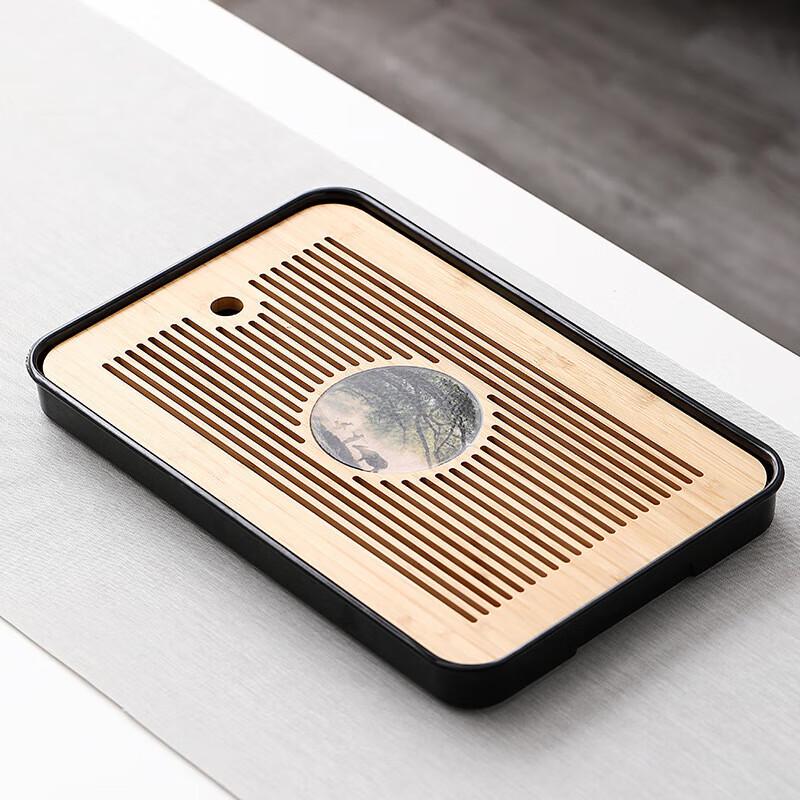 

Japanese Style Black Dry Tea Tray