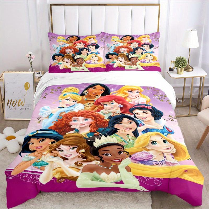3pcs Disney Princesses Bedding Set Includes 1 Quilt Cover and 2 Pillowcases, Comfortable Q027