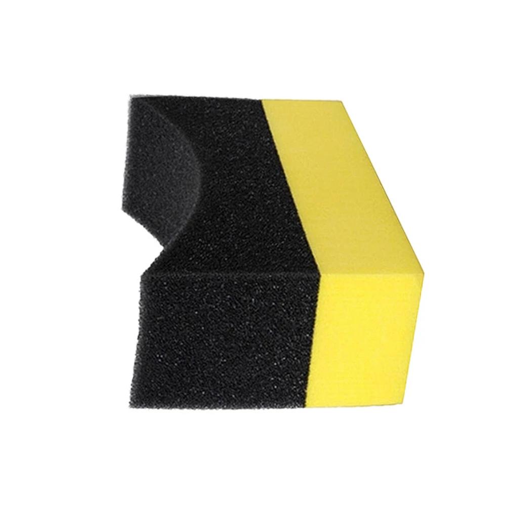 Edge U-Shape Gloss Shine Polishing Sponge Cleaning Sponge Tire Contour Pads Tyre Cleaning Sponge