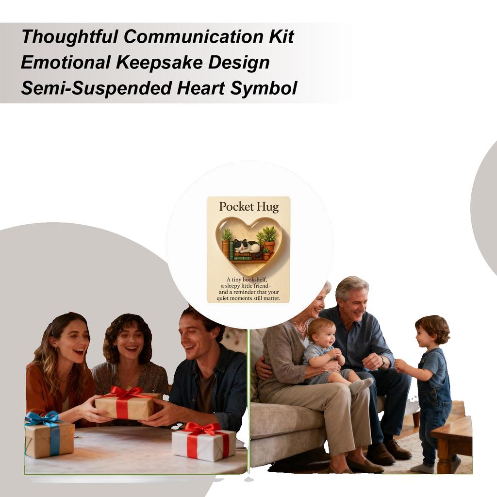 Emotional Hug Card Inspirational Heartwarming Pocket 3D Heart Hug With Card For Teens Boys Girls Students Adults Friends Him Her