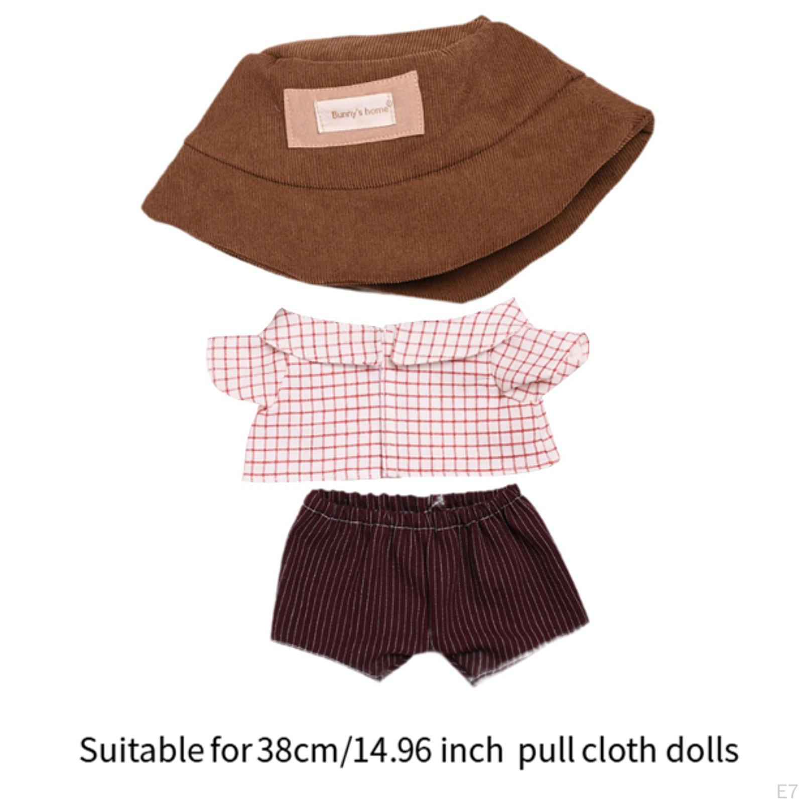 3 шт. Кукольная рубашка с шортами и шляпой — фото 8