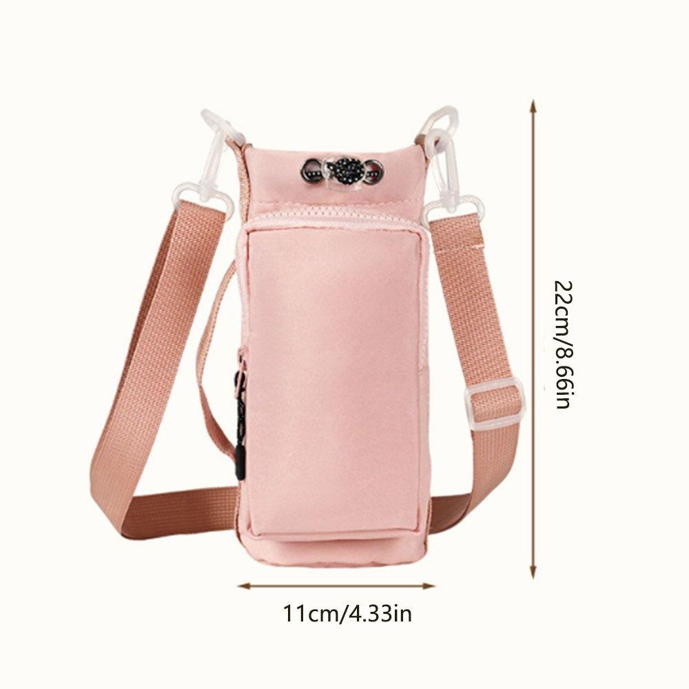 Front Pocket Thermos Bottle Holder Large Capacity Cup Sleeve Pouch  Camping