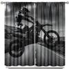 Curtain Motorcycle Series Kusa Style 3D Digital Printing High Density Shading