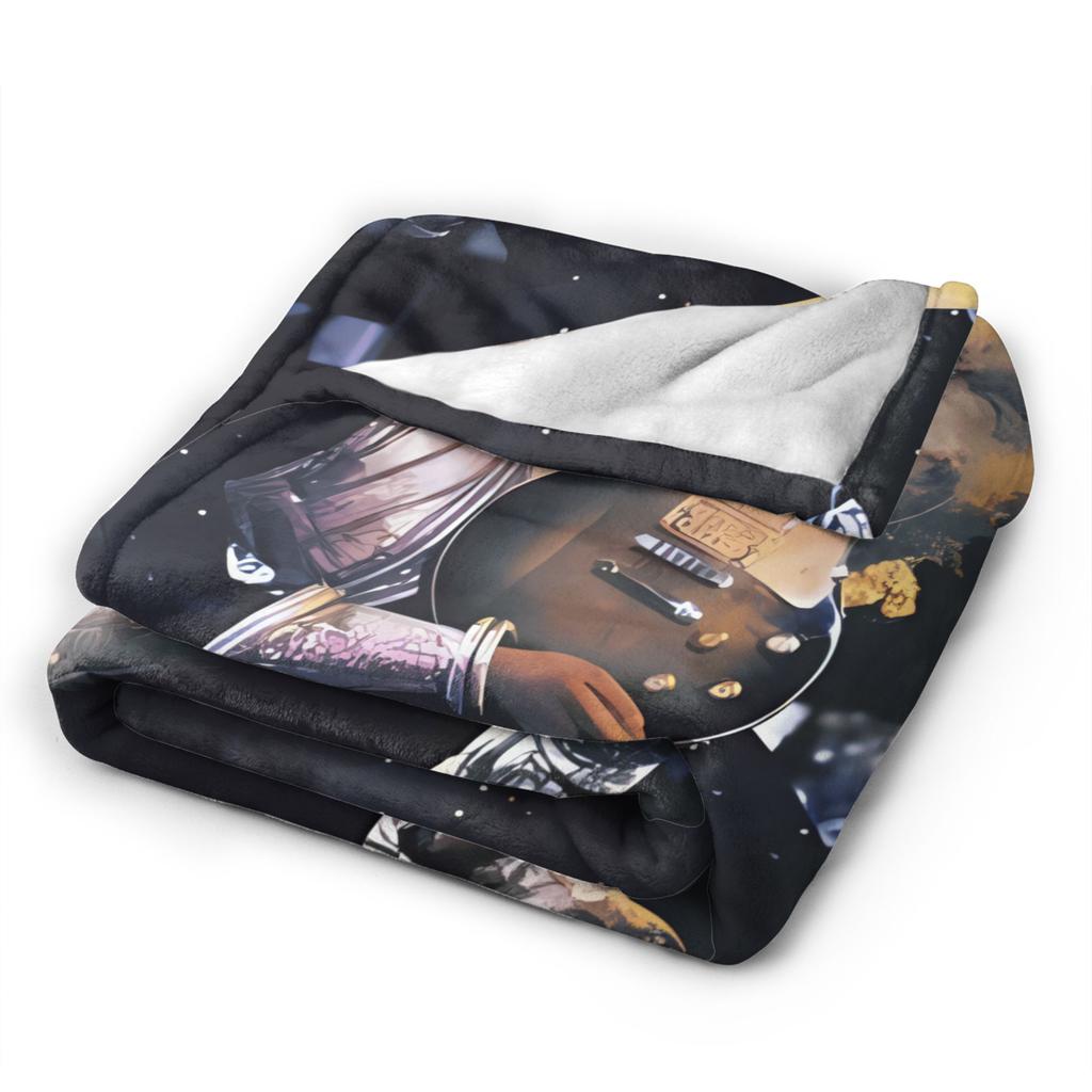 Ace Frehley Plush Blanket Boy Girl  Flannel Throw Blanket For Couch Chair Soft Custom Quality Bedspread Birthday Present