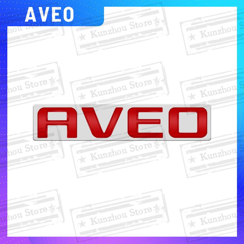 1PCS Metal For Chevrolet Aveo Logo Emblem Car Rear Trunk Sticker Body Sign Badge Letter Decoration Styling Accessories