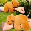 Simulation Plush Doll Slap Bracelet Pink Capybara Capybara Plush Wrist Band  Birthday Gift
