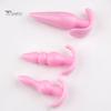 Sex Toy 4Pcs T-Bar Base Butt Anal Plug Massager Couple Flirting Masturbation