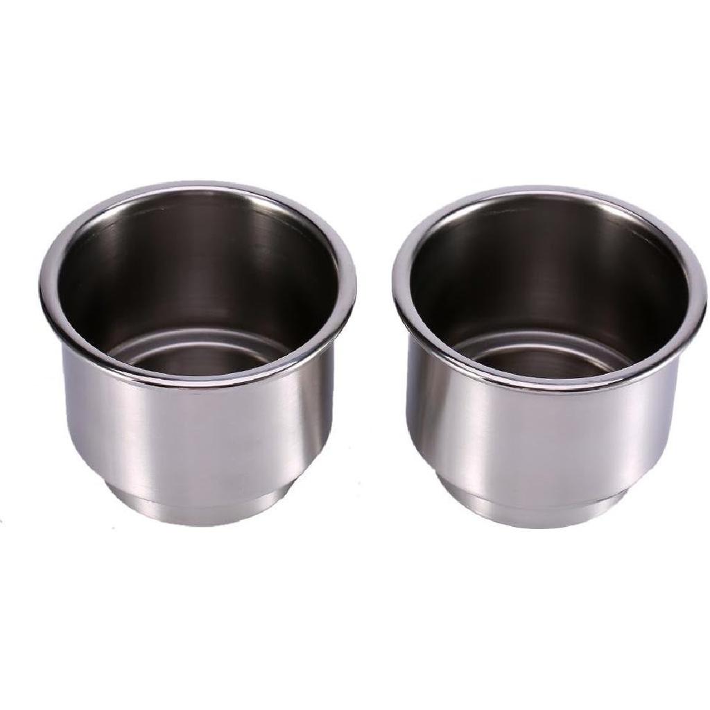 Stainless Steel Cup Drink Holder for Boat, Universal Drink Bottle Can Cup Holder Insert Marine for Marine Rv Boat Yacht Car Popular