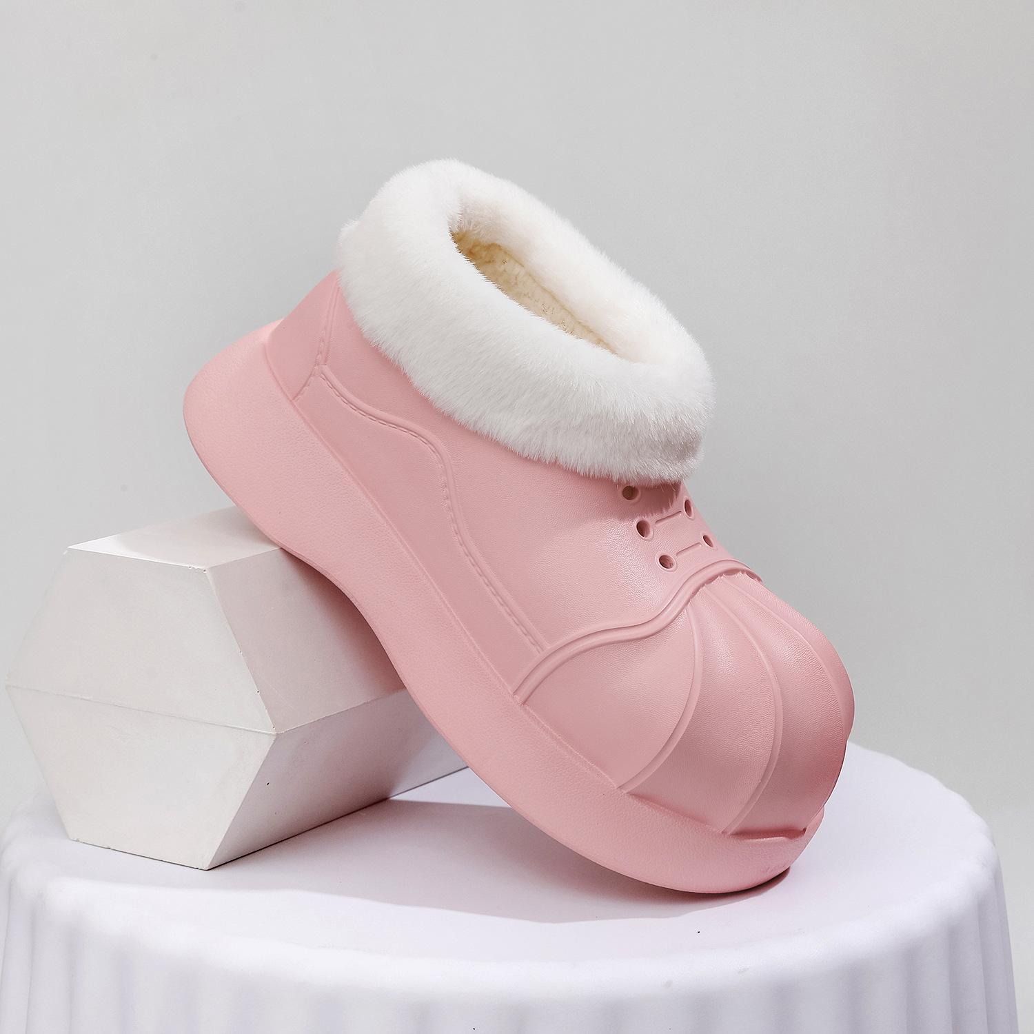 Зимние зимние ботинки на толстой подошве для женщин — фото 10