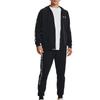 Under Armour Rival Sweatshirts Men's Black Hooded Moderate Cardigan Unisex 1370344-001