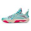 Anta Speed Battle 5 Comfortable Round Toe Cushioning, Wear Resistant Mid Top Basketball Shoes Men's Blue 112341113-5