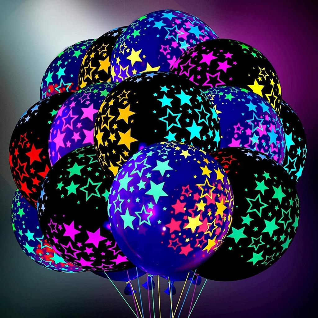 10 ks 12palcových fluorescenčních balónků Neonové svítící latexové balónky Svatba Narozeninová oslava Dekorace Svítící balónek Baby Shower Dětské dárky