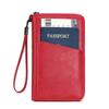 PU Leather Passport Clip Wallet Anti-Theft RFID Blocking Travel Document Bag Large Capacity Waterproof RFID Passport Holder