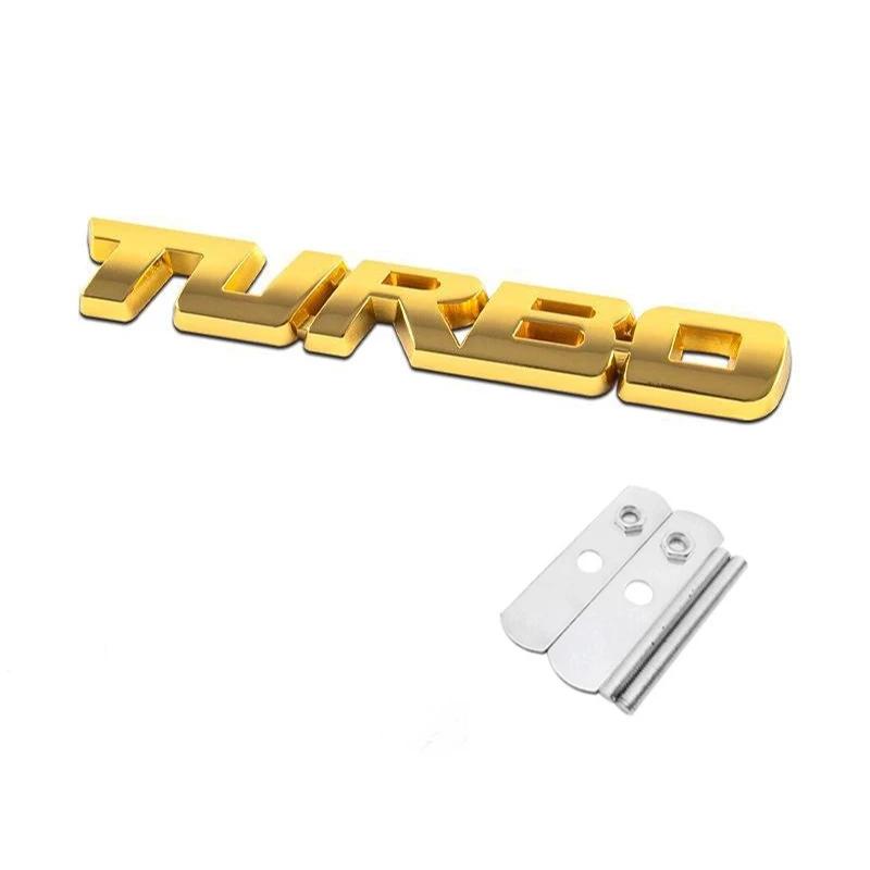 Car Trunk Front Grille Emblem Sticker for Toyota TURBO Levin Rav4 Tundra Land Cruiser Tacoma Prado 4runner Yaris Vios Auris